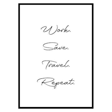 Poster Gallerix Work Repeat