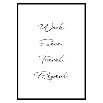 Poster Gallerix Work Repeat