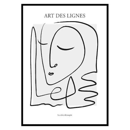 Poster Gallerix Art De Lignes No2