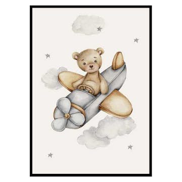 Poster Gallerix Airplane Teddy