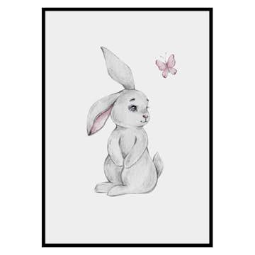 Poster Gallerix Bunny And Butterfly