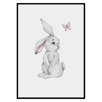 Poster Gallerix Bunny And Butterfly
