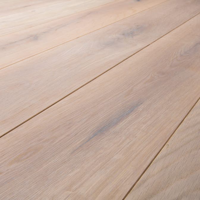 Massivt Trägolv Baseco Ek Classic Vit Rustik