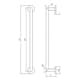 Handduksstång Tapwell TA212 600 mm