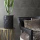 Tapet Origin Slitna Metalltrianglar Svart