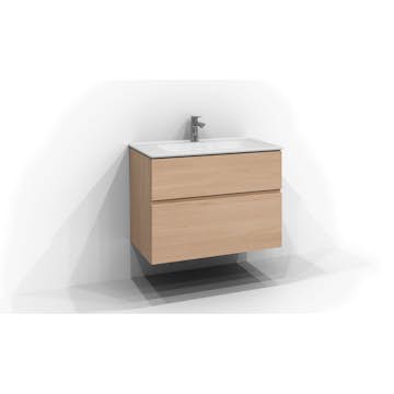 Tvättställsskåp Svedbergs Poem Profil 450 med 2 Lådor