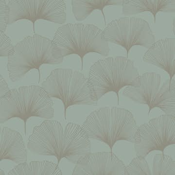 Tapet Origin Gingkoblad Salviagrön