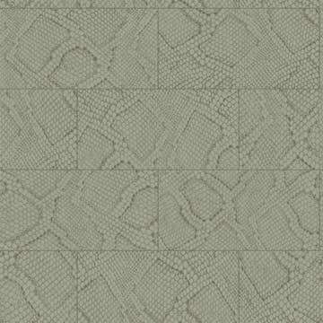 Tapet Origin Kakelmotiv med Ormskinn Tryck Beige EW347786