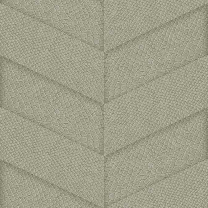 Tapet Origin Kakelmotiv med Ormskinn Tryck Beige EW347790