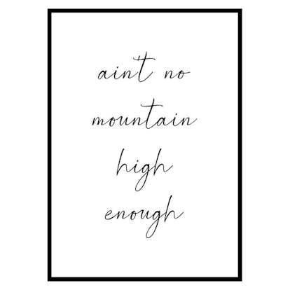 Poster Gallerix No Mountain High