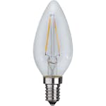 LED-lampa Star Trading E14 LED C35 250lm Transparent Kronljus för Belysning