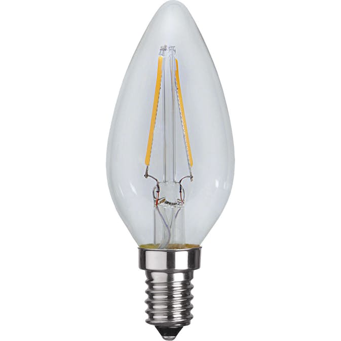 LED-lampa Star Trading E14 LED C35 250lm Transparent Kronljus för Belysning