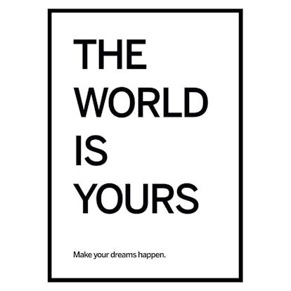 Poster Gallerix World Is Yours