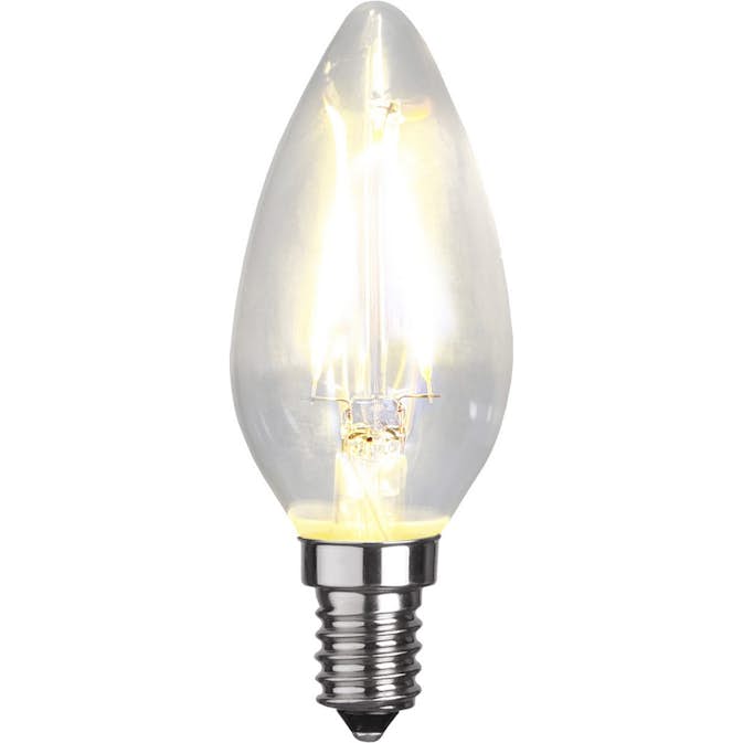 LED-lampa Star Trading Filament E14 C35 Klar 1,5W