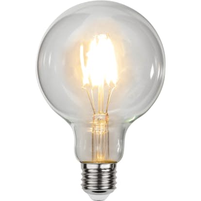 LED-lampa Star Trading Clear E27 G95