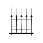 Elljusstake Gnosjö Konstsmide 5 Ljus Metall Svart