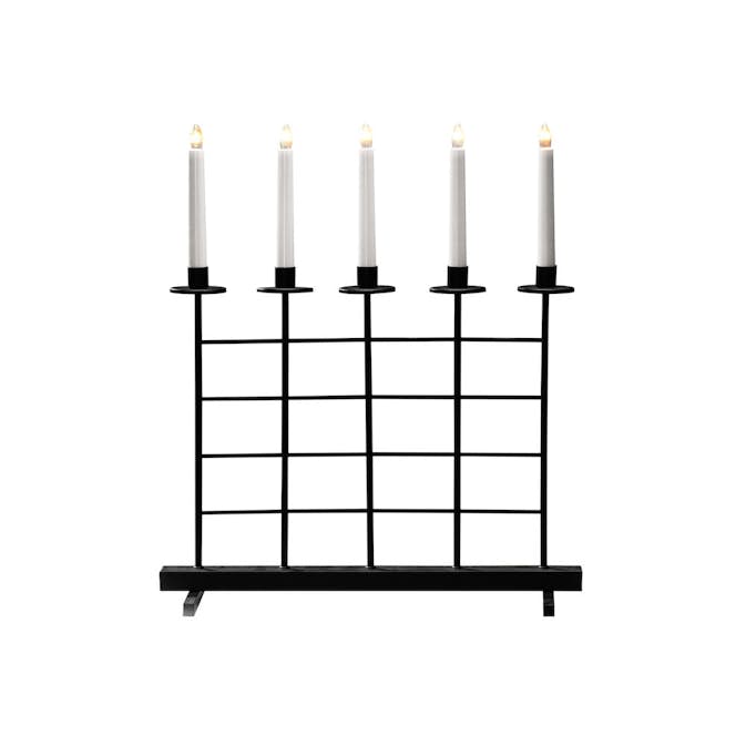 Elljusstake Gnosjö Konstsmide 5 Ljus Metall Svart