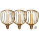 LED-lampa Star Trading E27 G125 Basket Gold