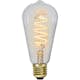LED-lampa Star Trading E27 ST64 Decoled Spiral Klar 3-step Memory Dimbar 4W