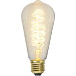 LED-lampa Star Trading E27 ST64 Decoled Spiral Klar 3-step Memory Dimbar 4W