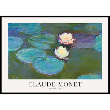 Poster Gallerix Nympheas 1897 By Claude Monet