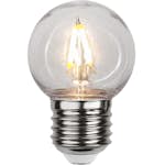 LED-lampa Star Trading Filament E27 G45 Outdoor Lighting PC Cover 1,4W