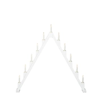 Adventsljusstake Gnosjö Konstsmide 11 Ljus Vikbar Vit