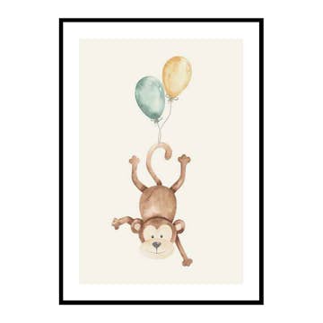 Poster Gallerix Monkey Balloons