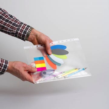 Plastficka KEBA med Blixtlås PP 0,15 mm 5-pack