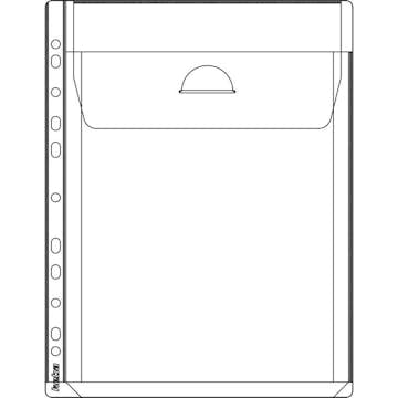 Bälgficka KEBA 25 mm Expanderbar med Klaff, 0,16 mm 5-p