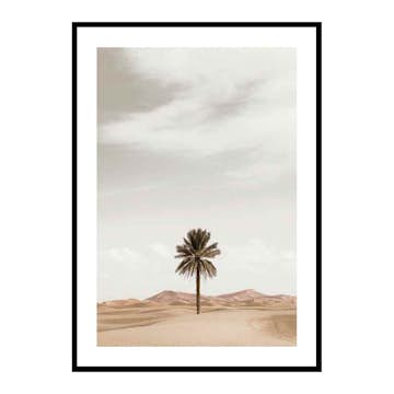 Poster Gallerix Palm Tree In Desert
