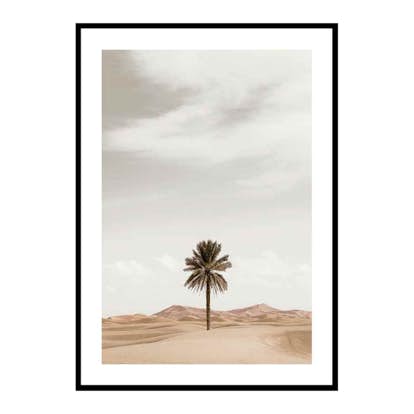 Poster Gallerix Palm Tree In Desert