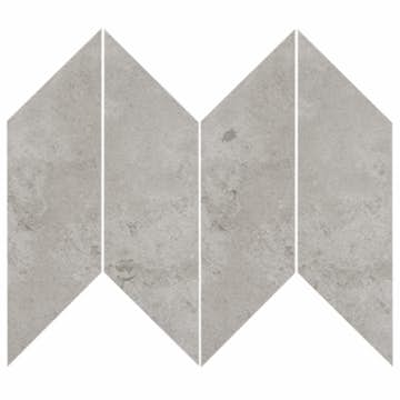 Klinker Bricmate J Chevron Norrvange Grey Left/Right 10x25 cm