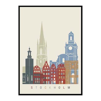 Poster Gallerix Stockholm Landmarks