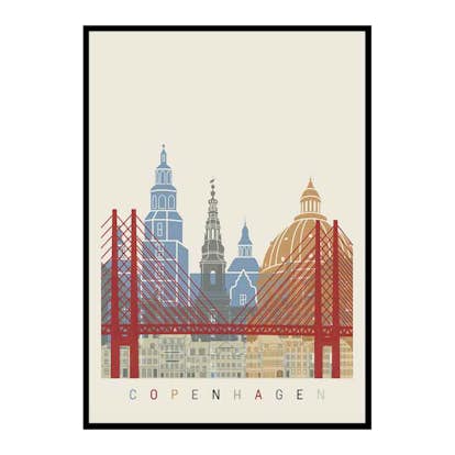 Poster Gallerix Copenhagen Landmarks