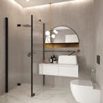 Duschhörn Hietakari Forma 369 Fast Vägg och Vikbar Dörr