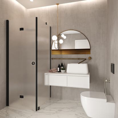 Duschhörn Hietakari Forma 369 Fast Vägg och Vikbar Dörr