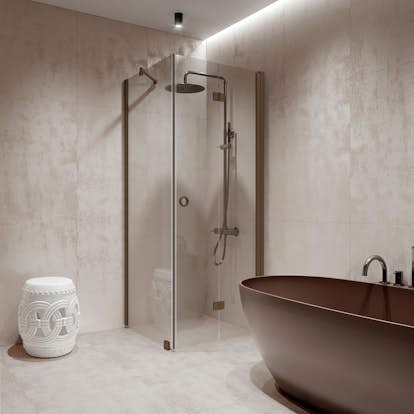 Duschhörn Hietakari Forma 369 Fast Vägg och Vikbar Dörr