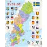 Pussel Larsen Sveriges län 70 bitar