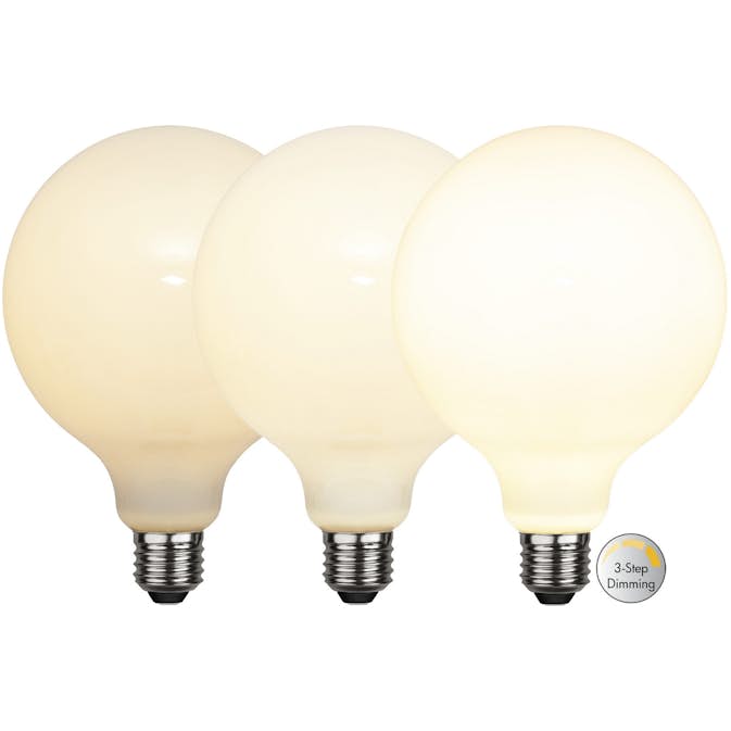 LED-lampa Star Trading Opaque Filament RA90 3-step E27 G125