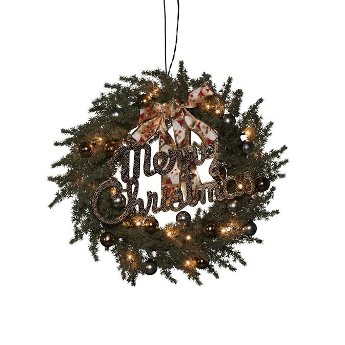 Grankrans Gnosjö Konstsmide B/O 40 cm 25 LED