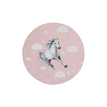 Barnmatta KM Carpets Play Häst Rund