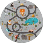 Barnmatta KM Carpets Play Animals Rund