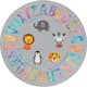 Barnmatta KM Carpets Play Alfabet Rund