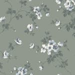 Tapet Duro Hav & Land Kristina 387-07 QuickUp, Mönstrad Mörkgrön