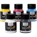 Akrylfärg Creativ Company Creall Studio Mixade färger 5x500 ml/1 förp