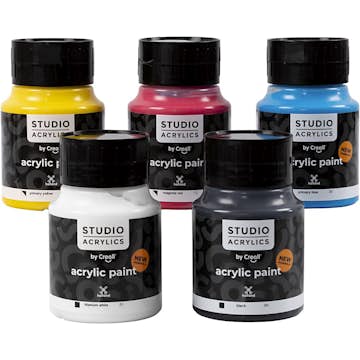 Akrylfärg Creativ Company Creall Studio Mixade färger 5x500 ml/1 förp