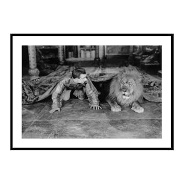 Poster Gallerix Man And Lion