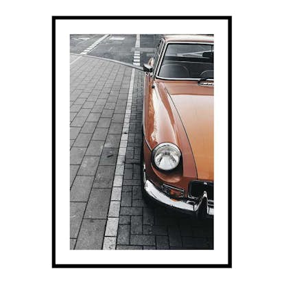 Poster Gallerix Classic Car On Street