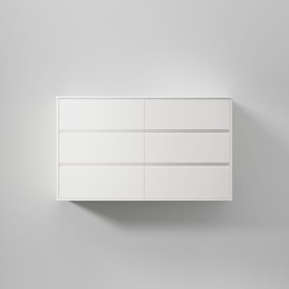 Tvättställsskåp INR Terra Grip Dubbel med 6 Lådor